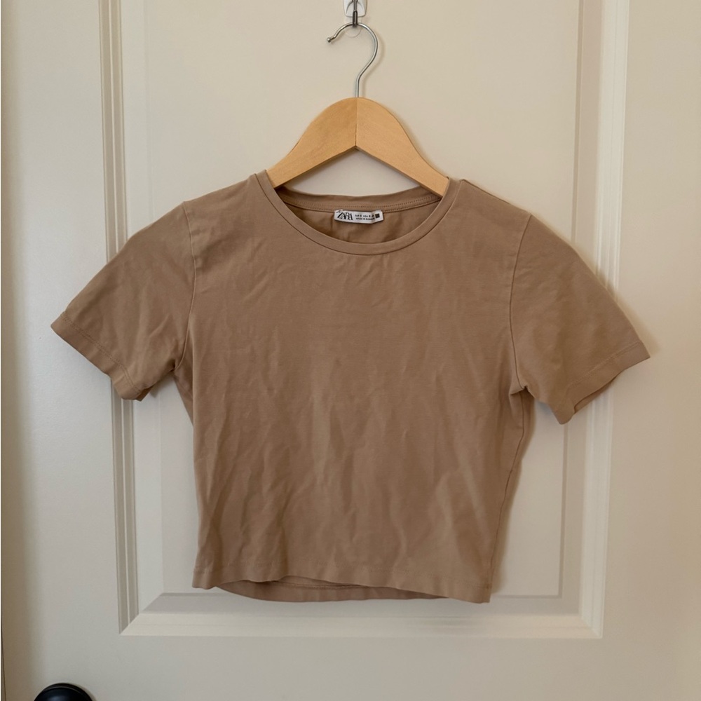 Zara Beige Casual Top
